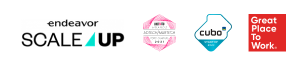 Reconhecimentos: Endeavor Scale-Up, Cubo, Great Place to Work